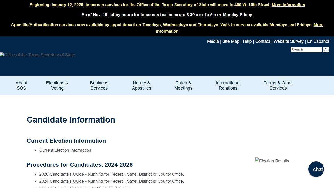 Candidate Information